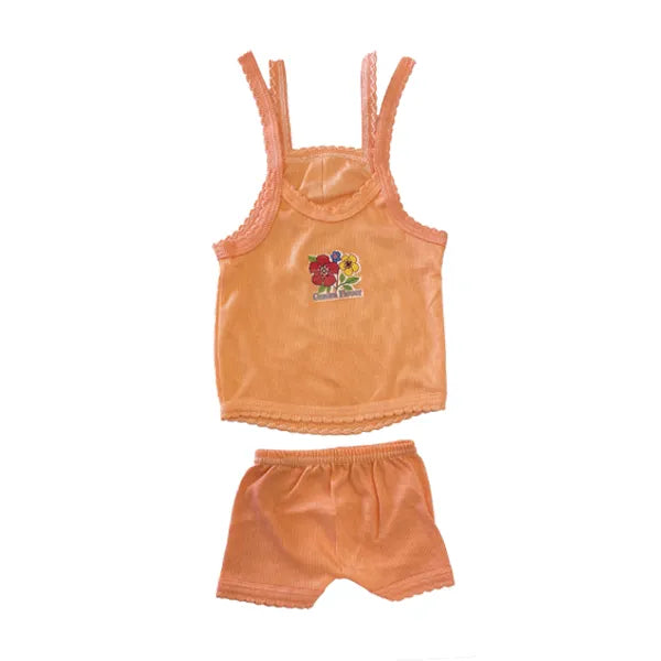 Pitha Garments New Born Baby Jabbla Top Tie Type Oranga